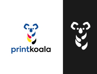 Projekt graficzny logo dla firmy online Printkoala